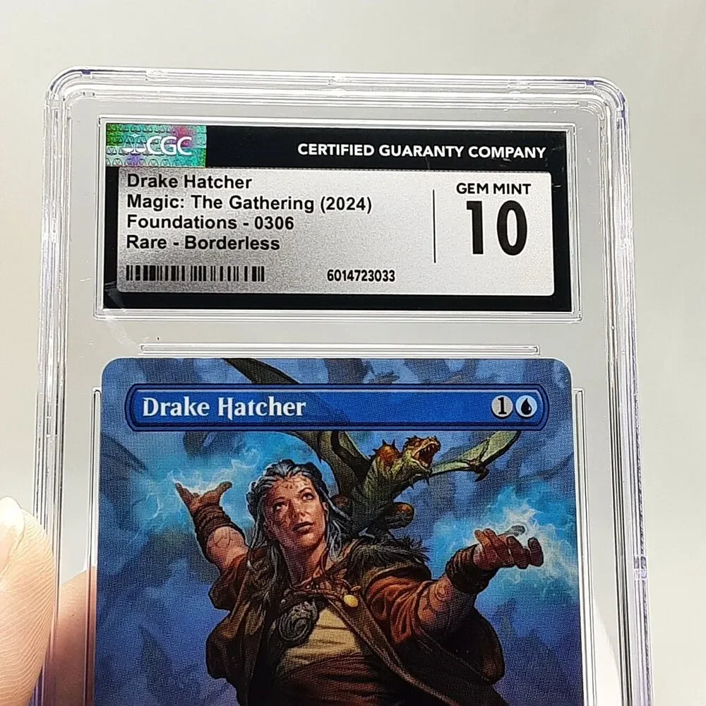 MTG - Foundations - Drake Hatcher - Borderless - Graded CGC 10